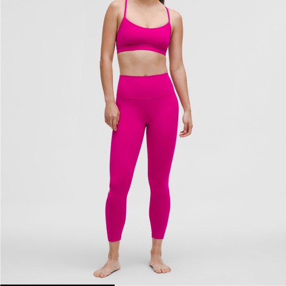 Lululemon Wunder Train High-Rise Tight 25” Ripened Raspberry Size 4 - Picture 2 of 6